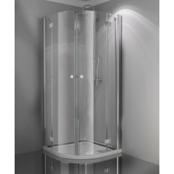 Sanotechnik Smartflex štvorcový sprchový kút,  otváravé dvere, číre sklo
