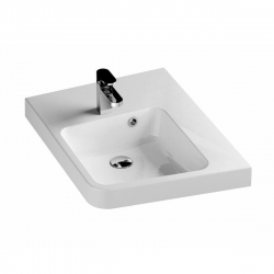 RAVAK Umývadlo BeHappy biele s otvormi, L/P variant, XJAL1100000 (XJAP1100000)